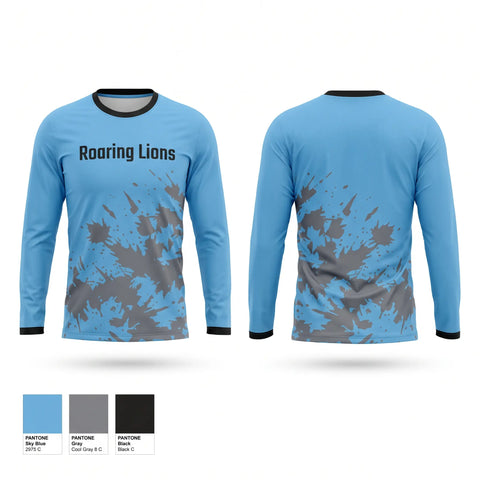 Long Sleeve Performance Shirt, Roaring Lions, Men's Soccer, Teamtime, Team time, sublimation, custom sports apparel, team uniforms, spirit wear, spiritwear, sports uniforms, custom shirts, team store, custom team store, fundraiser sports, apparel fundraiser