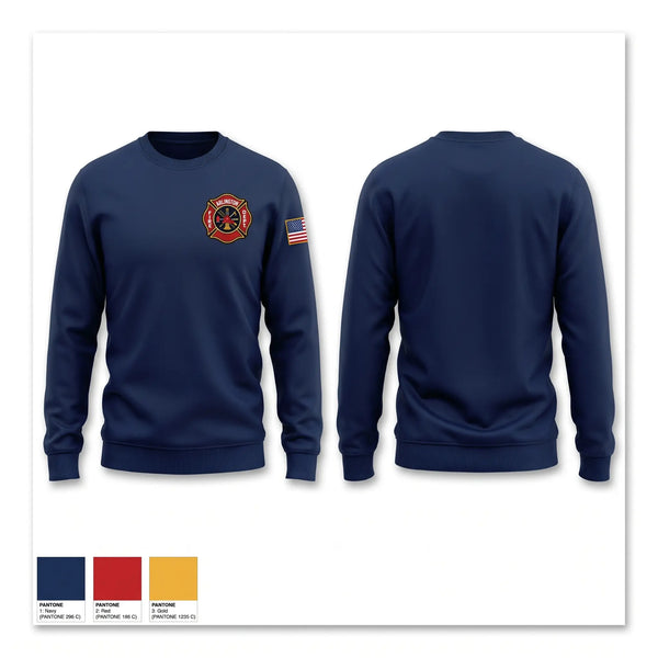 Crew Neck Sweatshirt, Jake, Fire Department, Teamtime, Team time, sublimation, custom sports apparel, team uniforms, spirit wear, spiritwear, sports uniforms, custom shirts, team store, custom team store, fundraiser sports, apparel fundraiser