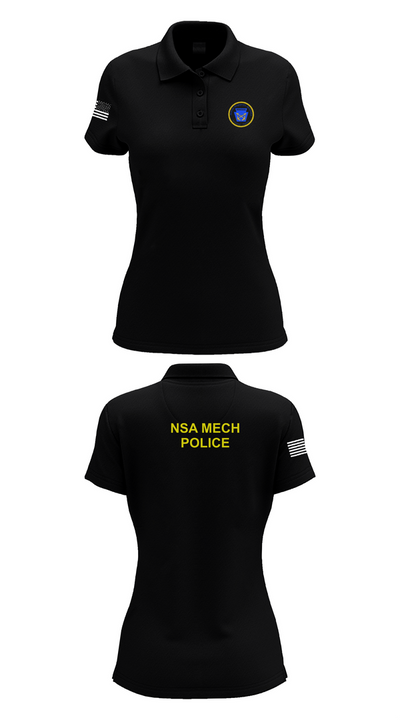 NSA Mechanicsburg 84971329 Women's Short Sleeve Performance Polo  - 33