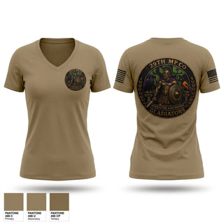 Womens Short Sleeve Vneck Shirt, 29th Military Police Company, Army, Teamtime, Team time, sublimation, custom sports apparel, team uniforms, spirit wear, spiritwear, sports uniforms, custom shirts, team store, custom team store, fundraiser sports, apparel fundraiser