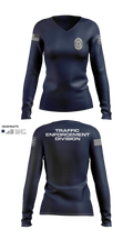 Struthers Police Department Women's Long Sleeve V-neck Shirt - 7