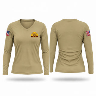 Womens Long Sleeve Vneck Shirt, UTAH HIGHWAY PATROL, Police, Teamtime, Team time, sublimation, custom sports apparel, team uniforms, spirit wear, spiritwear, sports uniforms, custom shirts, team store, custom team store, fundraiser sports, apparel fundraiser