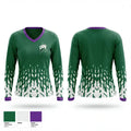 Genoa Christian Academy Baseball 34912578 Women's Long Sleeve V-neck Shirt - 1