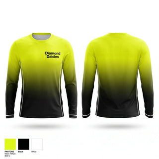 Long Sleeve Performance Shirt, Diamond Daisies, Softball, Teamtime, Team time, sublimation, custom sports apparel, team uniforms, spirit wear, spiritwear, sports uniforms, custom shirts, team store, custom team store, fundraiser sports, apparel fundraiser