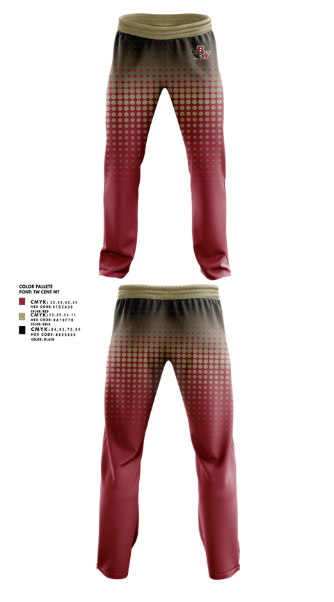 Sweatpants, Bishop Watterson Color Guard, Spirit Store, Teamtime, Team time, sublimation, custom sports apparel, team uniforms, spirit wear, spiritwear, sports uniforms, custom shirts, team store, custom team store, fundraiser sports, apparel fundraiser