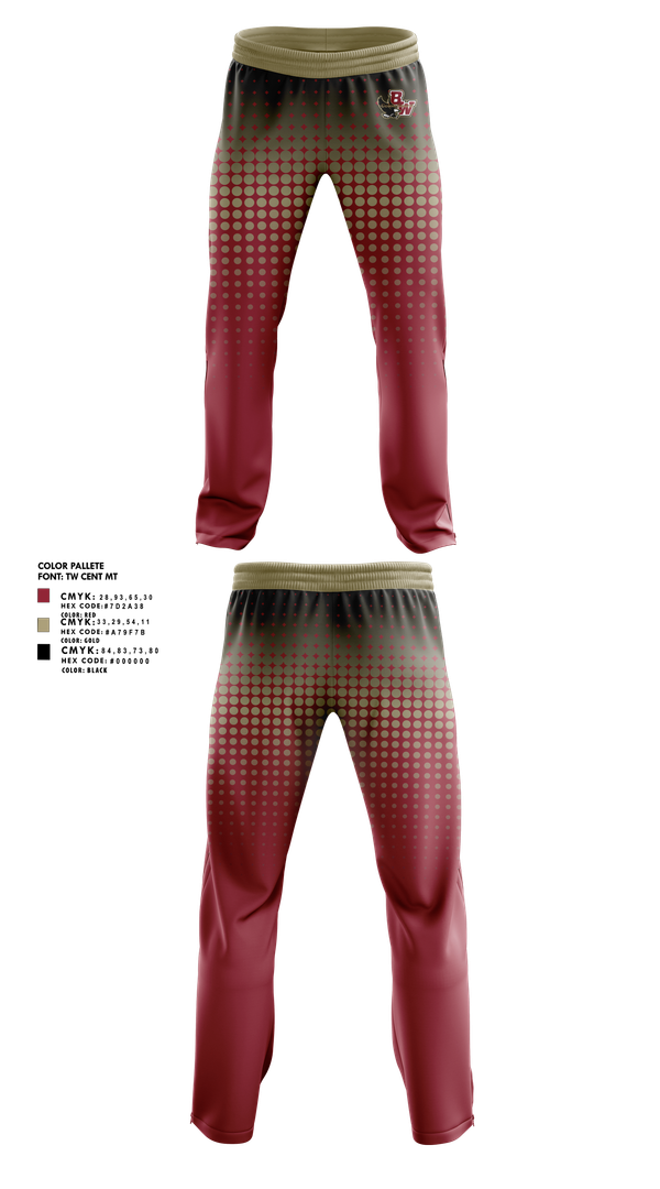Sweatpants, Bishop Watterson Color Guard, Spirit Store, Teamtime, Team time, sublimation, custom sports apparel, team uniforms, spirit wear, spiritwear, sports uniforms, custom shirts, team store, custom team store, fundraiser sports, apparel fundraiser