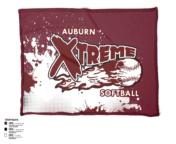 Blanket, Auburn Xtreme, Softball, Teamtime, Team time, sublimation, custom sports apparel, team uniforms, spirit wear, spiritwear, sports uniforms, custom shirts, team store, custom team store, fundraiser sports, apparel fundraiser