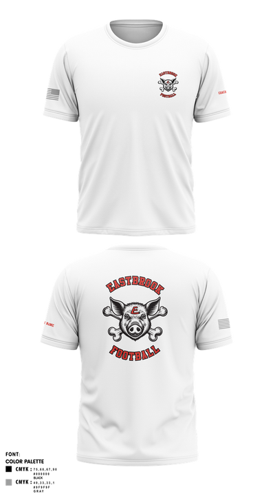 Eastbrook Football 93243823 Short Sleeve Performance Shirt - 4