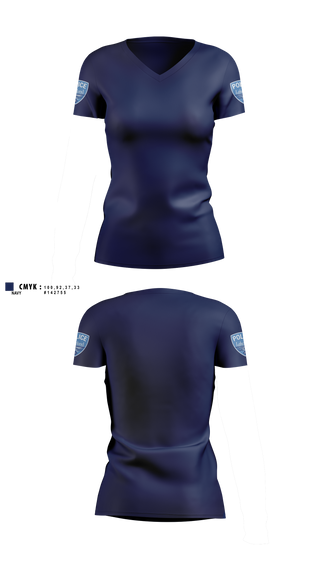 Womens Short Sleeve Vneck Shirt, Lakeland Community College Police Department, Police, Teamtime, Team time, sublimation, custom sports apparel, team uniforms, spirit wear, spiritwear, sports uniforms, custom shirts, team store, custom team store, fundraiser sports, apparel fundraiser