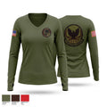9th Intelligence Squadron 32956703 Women's Long Sleeve V-neck Shirt - 1