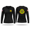 MAHC Women's Long Sleeve V-neck Shirt - 1