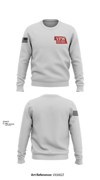 Crew Neck Sweatshirt, VFW Post 10648, , Teamtime, Team time, sublimation, custom sports apparel, team uniforms, spirit wear, spiritwear, sports uniforms, custom shirts, team store, custom team store, fundraiser sports, apparel fundraiser