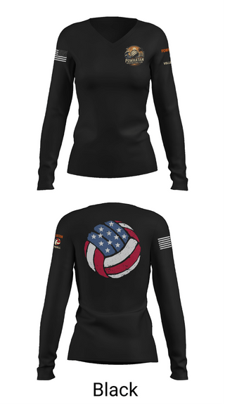 Womens Long Sleeve Vneck Shirt, VB, Women's Volleyball, Teamtime, Team time, sublimation, custom sports apparel, team uniforms, spirit wear, spiritwear, sports uniforms, custom shirts, team store, custom team store, fundraiser sports, apparel fundraiser