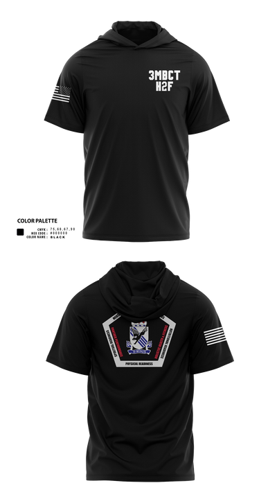 3BCT H2F 56762054 Short Sleeve Performance Shirt With Hood - 300