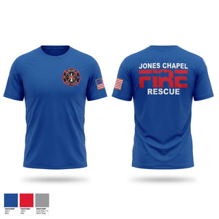 Short Sleeve Performance Shirt, Jones Chapel Fire and Rescue, Fire Department, Teamtime, Team time, sublimation, custom sports apparel, team uniforms, spirit wear, spiritwear, sports uniforms, custom shirts, team store, custom team store, fundraiser sports, apparel fundraiser