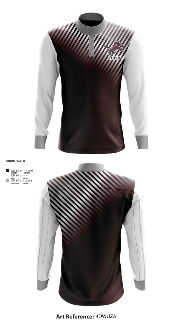 Quarter Zip Jacket, Raleigh, Women's Basketball, Teamtime, Team time, sublimation, custom sports apparel, team uniforms, spirit wear, spiritwear, sports uniforms, custom shirts, team store, custom team store, fundraiser sports, apparel fundraiser