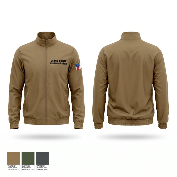 Windbreaker, 2-8 field artillery avalanche battery, Army, Teamtime, Team time, sublimation, custom sports apparel, team uniforms, spirit wear, spiritwear, sports uniforms, custom shirts, team store, custom team store, fundraiser sports, apparel fundraiser