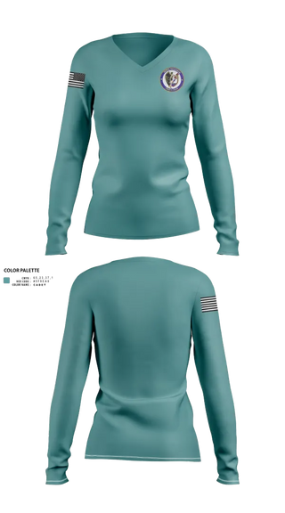 Womens Long Sleeve Vneck Shirt, VP-24, , Teamtime, Team time, sublimation, custom sports apparel, team uniforms, spirit wear, spiritwear, sports uniforms, custom shirts, team store, custom team store, fundraiser sports, apparel fundraiser