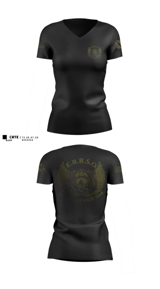 Womens Short Sleeve Vneck Shirt, East Baton Rouge Sheriffs Office, Police, Teamtime, Team time, sublimation, custom sports apparel, team uniforms, spirit wear, spiritwear, sports uniforms, custom shirts, team store, custom team store, fundraiser sports, apparel fundraiser