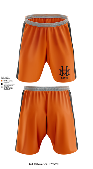Athletic Shorts With Pockets, HAWGS, Baseball, Teamtime, Team time, sublimation, custom sports apparel, team uniforms, spirit wear, spiritwear, sports uniforms, custom shirts, team store, custom team store, fundraiser sports, apparel fundraiser