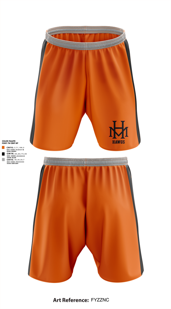 Athletic Shorts With Pockets, HAWGS, Baseball, Teamtime, Team time, sublimation, custom sports apparel, team uniforms, spirit wear, spiritwear, sports uniforms, custom shirts, team store, custom team store, fundraiser sports, apparel fundraiser