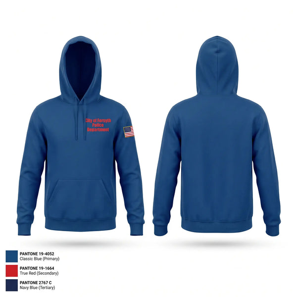 Hoodie, City of Forsyth Police Department, Police, Teamtime, Team time, sublimation, custom sports apparel, team uniforms, spirit wear, spiritwear, sports uniforms, custom shirts, team store, custom team store, fundraiser sports, apparel fundraiser
