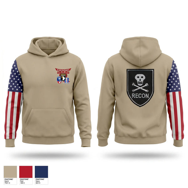 Hoodie, Recon plt 187th combat brigade team, Army, Teamtime, Team time, sublimation, custom sports apparel, team uniforms, spirit wear, spiritwear, sports uniforms, custom shirts, team store, custom team store, fundraiser sports, apparel fundraiser