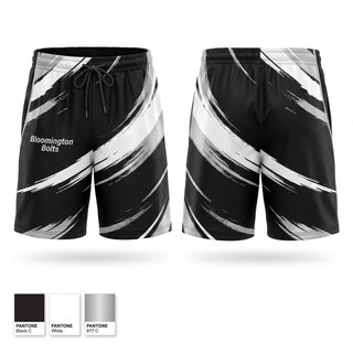 Athletic Shorts With Pockets, Bloomington Bolts, Women's Basketball, Teamtime, Team time, sublimation, custom sports apparel, team uniforms, spirit wear, spiritwear, sports uniforms, custom shirts, team store, custom team store, fundraiser sports, apparel fundraiser