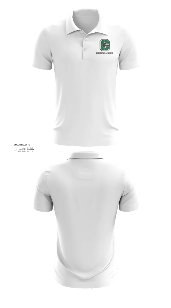 Short Sleeve Performance Polo, Coopersville Dance Team, Spirit Store, Teamtime, Team time, sublimation, custom sports apparel, team uniforms, spirit wear, spiritwear, sports uniforms, custom shirts, team store, custom team store, fundraiser sports, apparel fundraiser