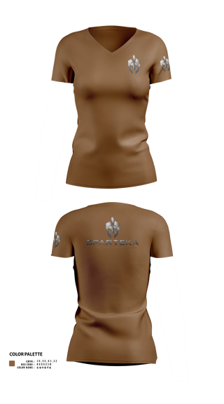 Womens Short Sleeve Vneck Shirt, Sparteka EP, , Teamtime, Team time, sublimation, custom sports apparel, team uniforms, spirit wear, spiritwear, sports uniforms, custom shirts, team store, custom team store, fundraiser sports, apparel fundraiser