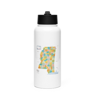 Disappointers 18968933 Stainless Steel Water Bottle with a Straw Lid