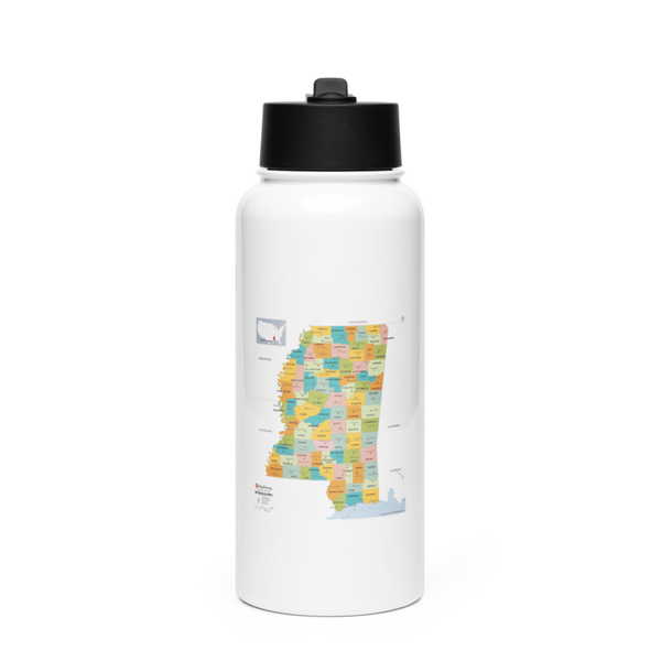 Disappointers 18968933 Stainless Steel Water Bottle with a Straw Lid