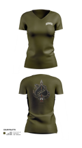 90th Ground Combat Training Squadron Women's Short Sleeve V-neck Shirt - 21
