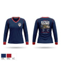 Charlotte Thunder Women's Long Sleeve V-neck Shirt - 1