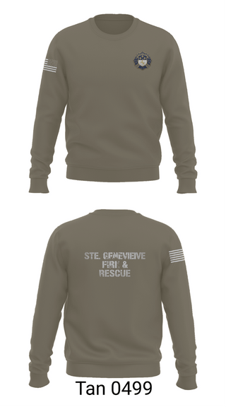 Crew Neck Sweatshirt, Ste. Genevieve Fire Protection District, Fire Department, Teamtime, Team time, sublimation, custom sports apparel, team uniforms, spirit wear, spiritwear, sports uniforms, custom shirts, team store, custom team store, fundraiser sports, apparel fundraiser