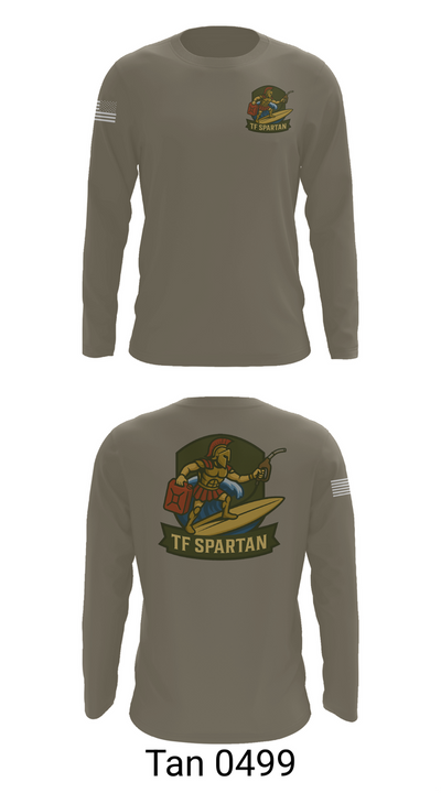 Task Force Spartan 82789422 Long Sleeve Performance Shirt 66