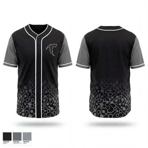 Full Button Baseball Jersey, Osage Thunder, Baseball, Teamtime, Team time, sublimation, custom sports apparel, team uniforms, spirit wear, spiritwear, sports uniforms, custom shirts, team store, custom team store, fundraiser sports, apparel fundraiser