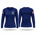 Ferndale Police Department Women's Long Sleeve V-neck Shirt - 1