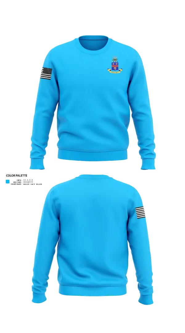 Crew Neck Sweatshirt, 148th IN RGT, , Teamtime, Team time, sublimation, custom sports apparel, team uniforms, spirit wear, spiritwear, sports uniforms, custom shirts, team store, custom team store, fundraiser sports, apparel fundraiser