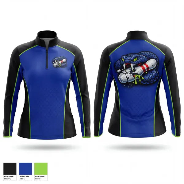 Quarter Zip Jacket, Pin vipersPinvipers, Bowling, Teamtime, Team time, sublimation, custom sports apparel, team uniforms, spirit wear, spiritwear, sports uniforms, custom shirts, team store, custom team store, fundraiser sports, apparel fundraiser