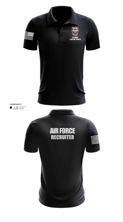 336 RCS F Flight 15570054 Short Sleeve Performance Polo - 130