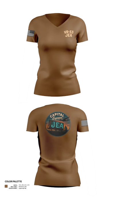 VR-53 68911207 Women's Short Sleeve V-neck Shirt - 31