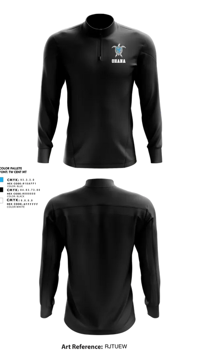 Ohana Volleyball 88809846 Quarter Zip Jacket - 3