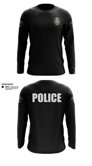 Long Sleeve Performance Shirt, Farmersville Police, Police, Teamtime, Team time, sublimation, custom sports apparel, team uniforms, spirit wear, spiritwear, sports uniforms, custom shirts, team store, custom team store, fundraiser sports, apparel fundraiser