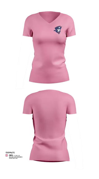 Womens Short Sleeve Vneck Shirt, Kate Duncan Smith DAR School Volleyball, Women's Volleyball, Teamtime, Team time, sublimation, custom sports apparel, team uniforms, spirit wear, spiritwear, sports uniforms, custom shirts, team store, custom team store, fundraiser sports, apparel fundraiser
