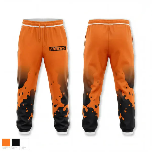 Sweatpants, Tigers, Baseball, Teamtime, Team time, sublimation, custom sports apparel, team uniforms, spirit wear, spiritwear, sports uniforms, custom shirts, team store, custom team store, fundraiser sports, apparel fundraiser