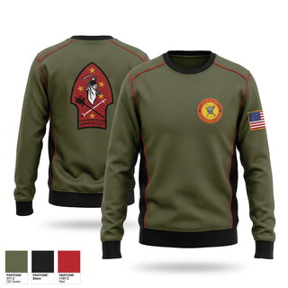 Crew Neck Sweatshirt, Bravo Battery 2D LAAD, Marines, Teamtime, Team time, sublimation, custom sports apparel, team uniforms, spirit wear, spiritwear, sports uniforms, custom shirts, team store, custom team store, fundraiser sports, apparel fundraiser