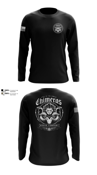 Long Sleeve Performance Shirt, Bravo Company, 401st Cyber Battalion, Army, Teamtime, Team time, sublimation, custom sports apparel, team uniforms, spirit wear, spiritwear, sports uniforms, custom shirts, team store, custom team store, fundraiser sports, apparel fundraiser