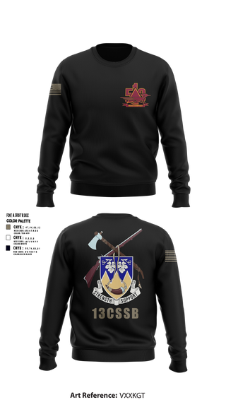 Crew Neck Sweatshirt, 513th Transportation Company, Army, Teamtime, Team time, sublimation, custom sports apparel, team uniforms, spirit wear, spiritwear, sports uniforms, custom shirts, team store, custom team store, fundraiser sports, apparel fundraiser