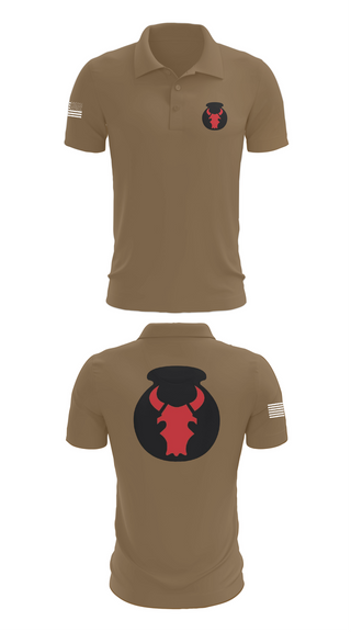 Short Sleeve Performance Polo, 2nd Brigade Combat Team, 34th Infantry Division, , Teamtime, Team time, sublimation, custom sports apparel, team uniforms, spirit wear, spiritwear, sports uniforms, custom shirts, team store, custom team store, fundraiser sports, apparel fundraiser